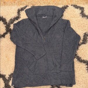 Barefoot Dreams CozyChic Lite Sweater in Charcoal